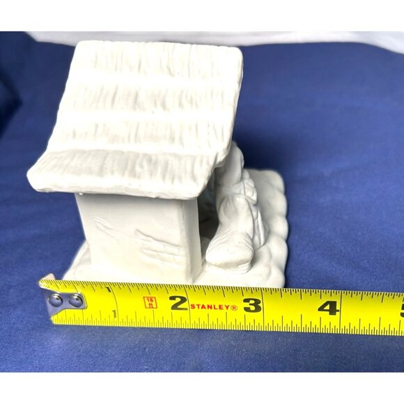 White Ceramic Nativity Scene Figurine Home Decor Christmas Religious Collectable - Picture 6 of 10